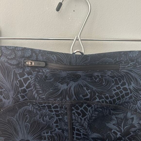 Lululemon Floral Print Speed Up Crop Leggings Sz 4 - Picture 8 of 11
